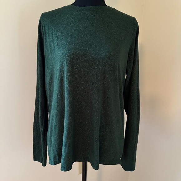 *SONOMA* Green x Gold Long Sleeve Shirt Size Large - Picture 1 of 7